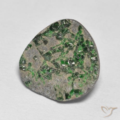 Uvarovite Grenat Drusy Vert pin pâle naturelle Fantaisie, 15.49 ct, Opaque