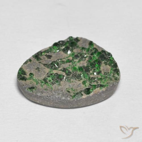 Uvarovite Grenat Drusy Vert pin pâle naturelle Fantaisie, 15.49 ct, Opaque