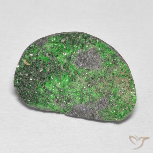 Uvarovite Grenat Drusy Vert citron naturelle Fantaisie, 8.71 ct, Opaque