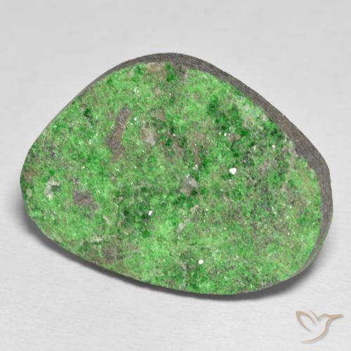 Uvarovite Grenat Drusy Vert moyen naturelle Fantaisie, 48.09 ct, Opaque