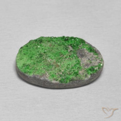 Uvarovite Grenat Drusy Vert moyen naturelle Fantaisie, 9.94 ct, Opaque