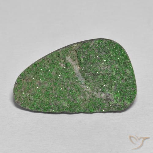 31.31ct Naturel Vert pin pâle Uvarovite Grenat Drusy, Fantaisie, Opaque