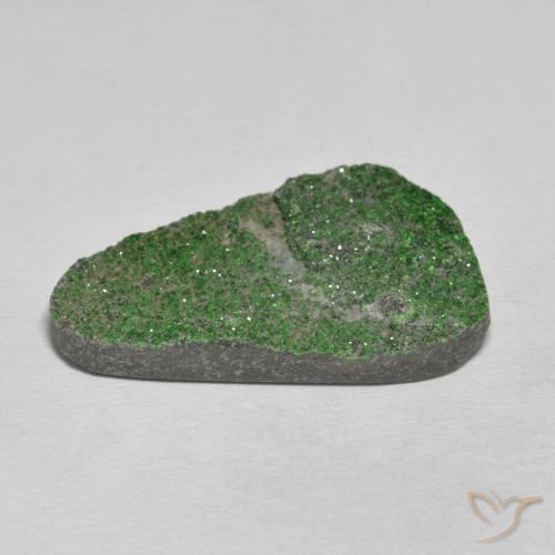 Uvarovite Grenat Drusy Vert pin pâle naturelle Fantaisie, 31.31 ct, Opaque