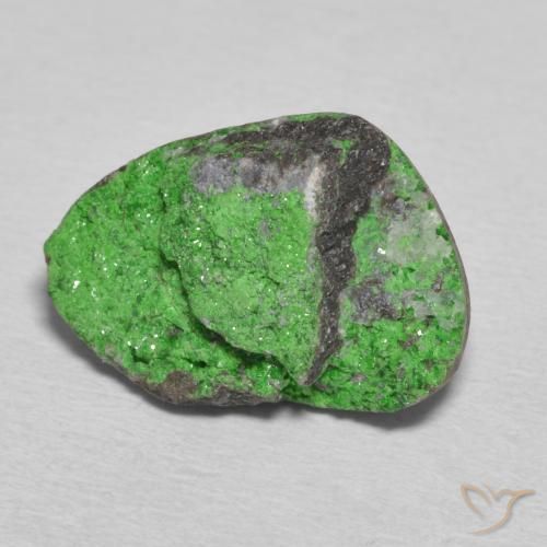 Uvarovite Grenat Drusy Vert citron naturelle Fantaisie, 12.40 ct, Opaque