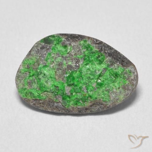 4.88ct Naturel Vert citron Uvarovite Grenat Drusy, Fantaisie, Opaque