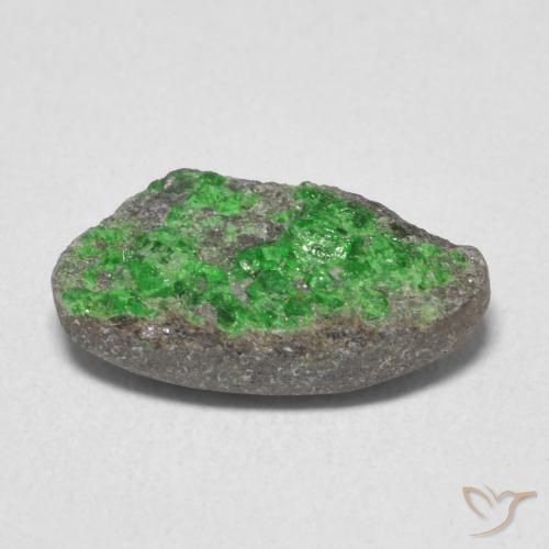 Uvarovite Grenat Drusy Vert citron naturelle Fantaisie, 4.88 ct, Opaque