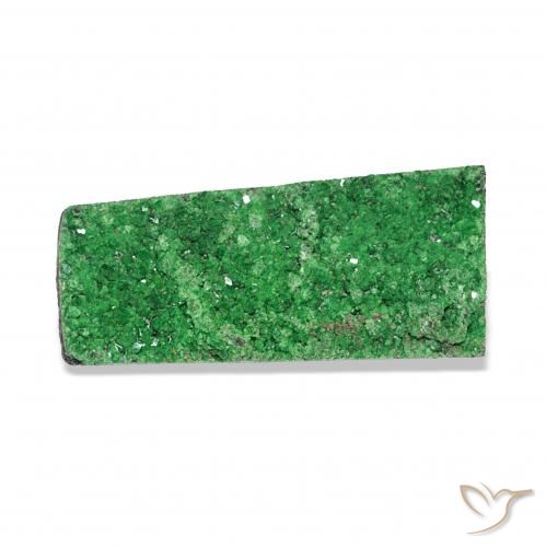 Uvarovite Grenat Drusy Vert foncé naturelle Fantaisie, 10.99 ct, Opaque
