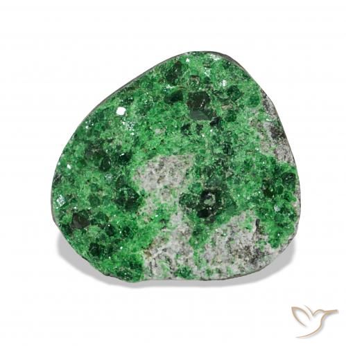 Uvarovite Grenat Drusy Deep Earthy Green naturelle Fantaisie, 6.25 ct, Opaque