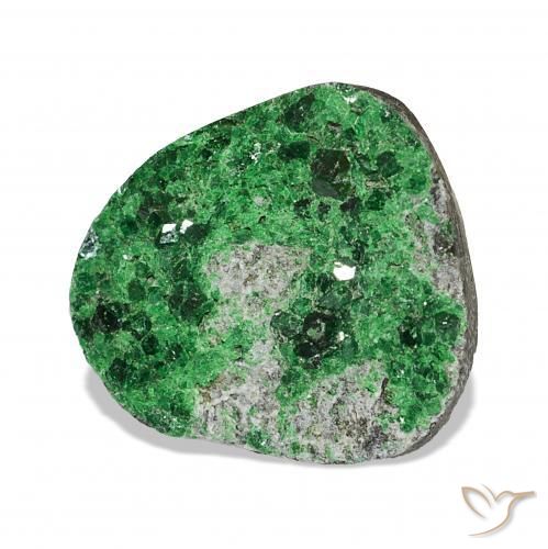 Uvarovite Grenat Drusy Deep Earthy Green naturelle Fantaisie, 6.25 ct, Opaque