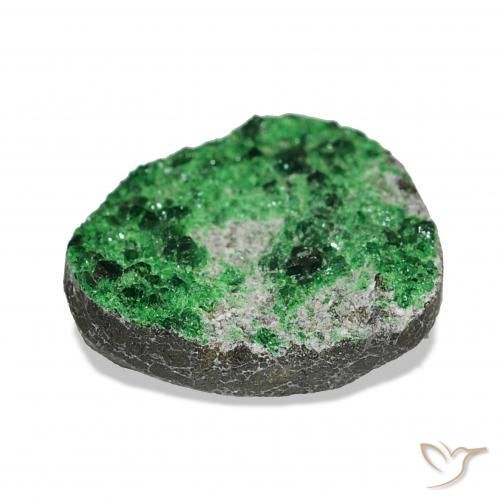Uvarovite Grenat Drusy Deep Earthy Green naturelle Fantaisie, 6.25 ct, Opaque