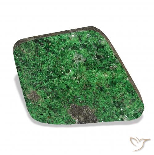 Uvarovite Grenat Drusy Vert foncé naturelle Fantaisie, 27.28 ct, Opaque