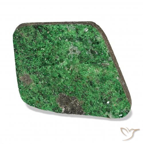 Uvarovite Grenat Drusy Vert foncé naturelle Fantaisie, 27.28 ct, Opaque