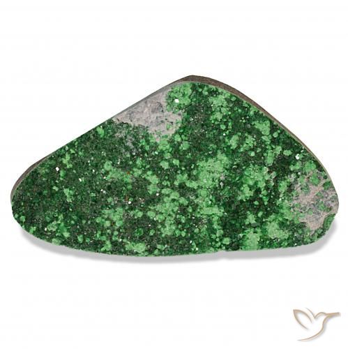Uvarovite Grenat Drusy Vert naturelle Fantaisie, 58.64 ct, Opaque
