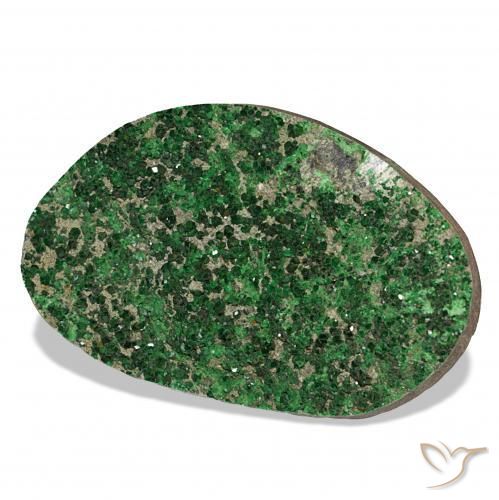 Uvarovite Grenat Drusy Vert naturelle Fantaisie, 64.66 ct, Opaque