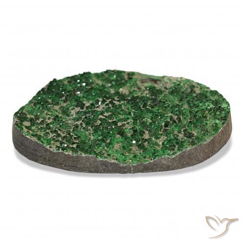 Uvarovite Grenat Drusy Vert naturelle Fantaisie, 64.66 ct, Opaque