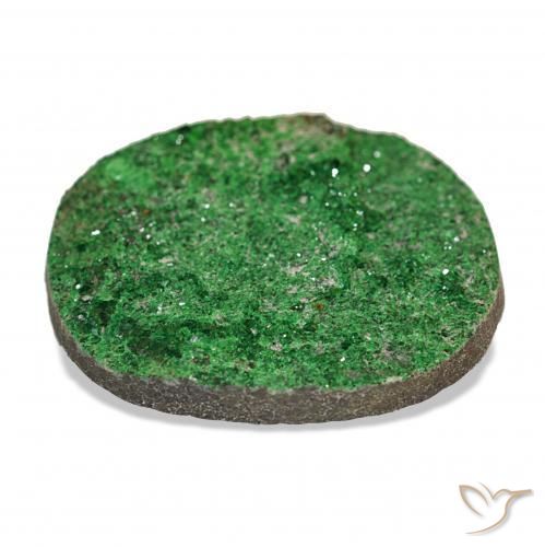 Uvarovite Grenat Drusy Deep Earthy Green naturelle Fantaisie, 72.09 ct, Opaque