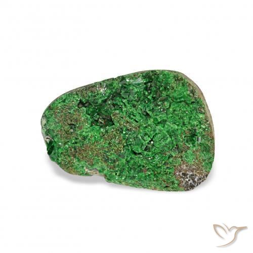 Uvarovite Grenat Drusy Deep Earthy Green naturelle Fantaisie, 4.97 ct, Opaque