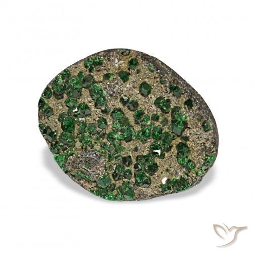 Uvarovite Grenat Drusy Vert naturelle Fantaisie, 6.73 ct, Opaque
