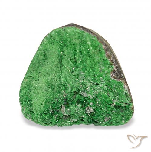 9.00ct Vert foncé Uvarovite Grenat Drusy, Fantaisie, Opaque