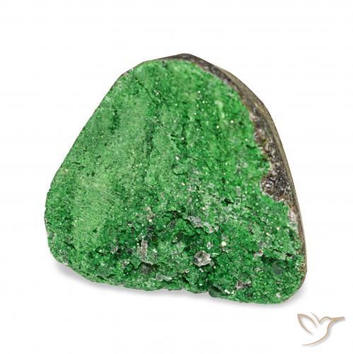 Uvarovite Grenat Drusy Vert foncé naturelle Fantaisie, 9.00 ct, Opaque