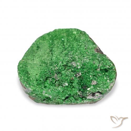 Uvarovite Grenat Drusy Vert foncé naturelle Fantaisie, 9.00 ct, Opaque