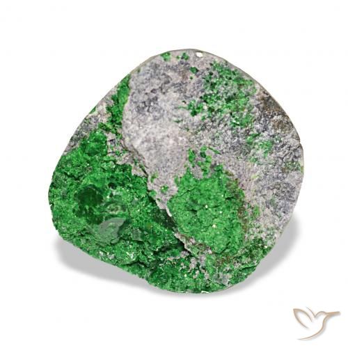 10.13ct Deep Earthy Green Uvarovite Grenat Drusy, Fantaisie, Opaque