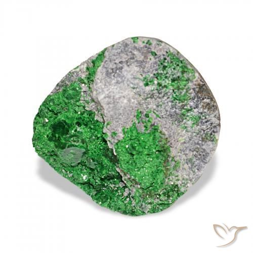 Uvarovite Grenat Drusy Deep Earthy Green naturelle Fantaisie, 10.13 ct, Opaque