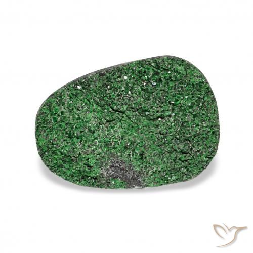 5.96ct Vert Uvarovite Grenat Drusy Pierres précieuses, Fantaisie, Opaque