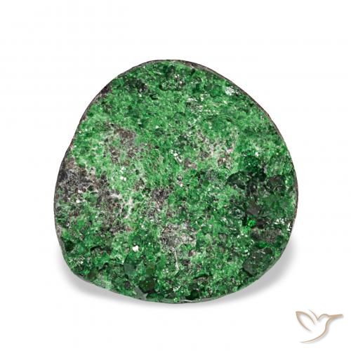 5.47ct Vert Uvarovite Grenat Drusy, Fantaisie, Opaque