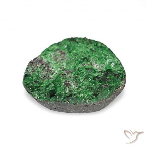 Uvarovite Grenat Drusy Vert naturelle Fantaisie, 5.47 ct, Opaque