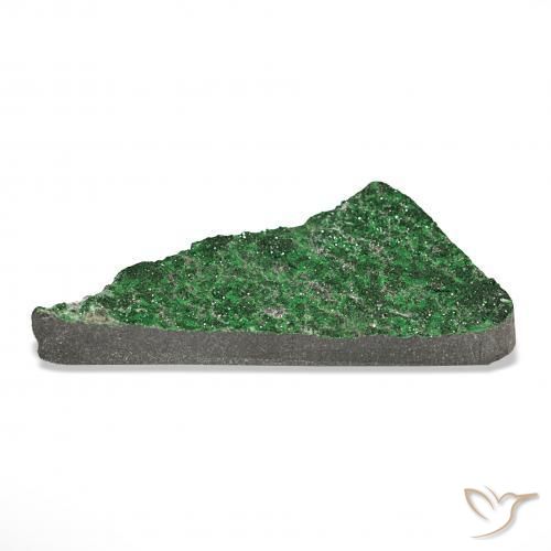Uvarovite Grenat Drusy Vert naturelle Fantaisie, 90.90 ct, Opaque