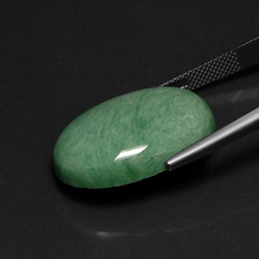 Variscite vert naturelle coupe ovale, 21,14 ct, opaque