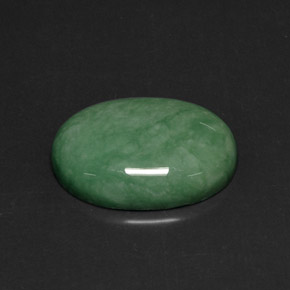 Variscite vert naturelle coupe ovale, 21,76 ct, opaque