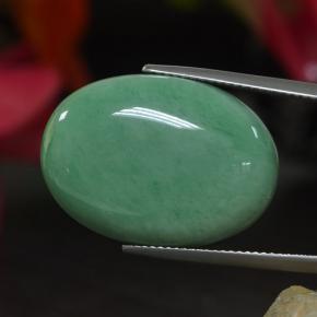 Variscite vert naturelle coupe ovale, 21,61 ct, opaque