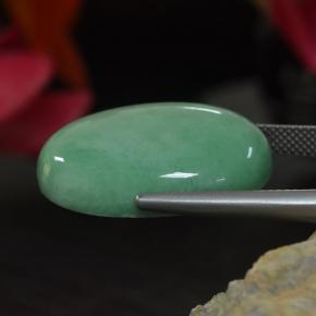 Variscite vert naturelle coupe ovale, 21,61 ct, opaque