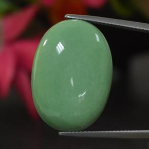 Variscite vert naturelle coupe ovale, 21,86 ct, opaque