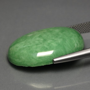 Variscite vert naturelle coupe ovale, 19,28 ct, opaque