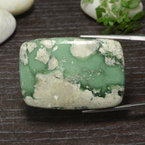 Variscite Vert multicolore naturelle Coupe coussin, 51.92 ct, Opaque