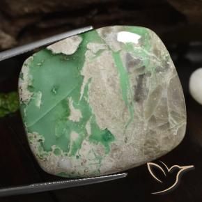 Variscite Multicolore naturelle Coussin, 51.51 ct, Opaque