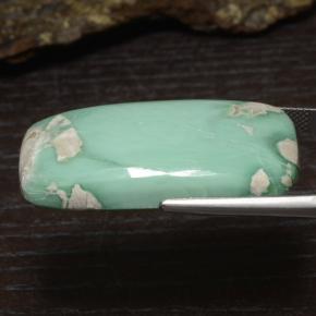 Variscite Vert clair naturelle Coupe coussin, 43.29 ct, Opaque