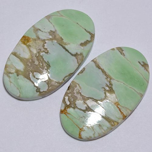 Achetez naturel 12.39ct Vert Variscite gems, Coupe ovale, En provenance Australie chez GemSelect. En stock, livraison internationale!