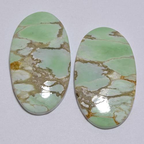 Achetez naturel 12.39ct Vert Variscite gems, Coupe ovale, En provenance Australie chez GemSelect. En stock, livraison internationale!
