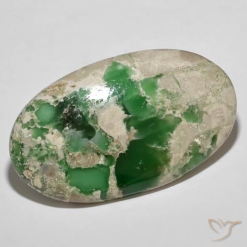 Variscite Multicolore naturelle Coupe ovale, 76.78 ct, Opaque