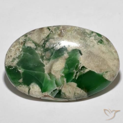 45.60ct Naturel Vert moyen Variscite, ovale, Opaque