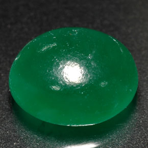 Verdite vert naturelle transparent, 3,08 ct, transparent / translucide