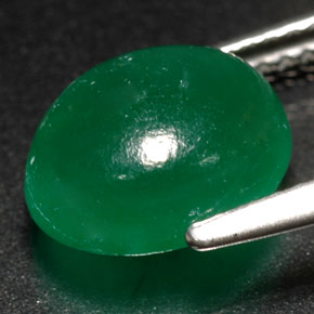 Verdite vert naturelle transparent, 3,08 ct, transparent / translucide