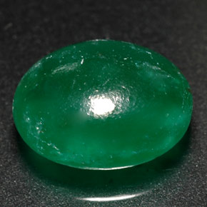 Verdite vert naturelle transparent, 2,87 ct, transparent / translucide