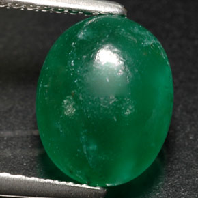 Verdite vert naturelle transparent, 2,87 ct, transparent / translucide