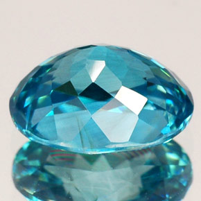 Zircon bleue naturelle coupe ovale, 2,49 ct, VVS-VS