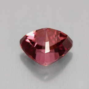 Zircon rose naturelle trillion, 3,19 ct, VVS-VS